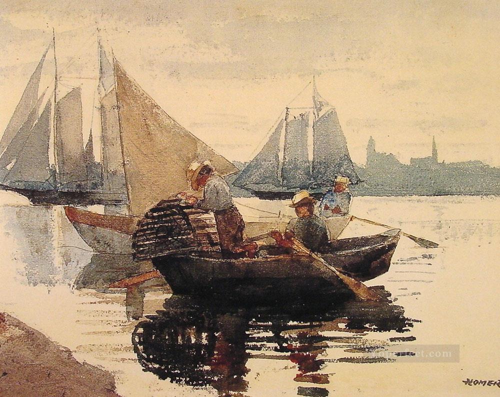 The Lobster Pot Realism marine painter Winslow Homer Oil Paintings